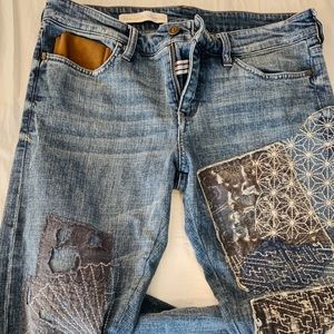 Anthropologie straight fit mom jeans
